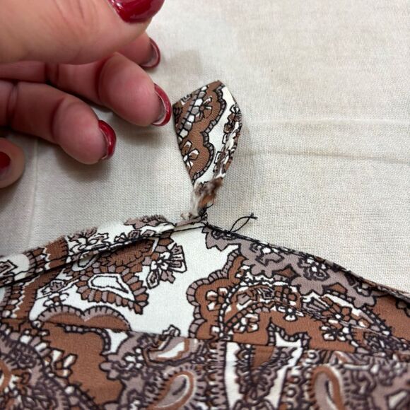 Ladies‎ Vintage Sleeveless Paisley Print Blouse Size Smal - Picture 12 of 14